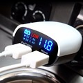 Universal Smart 2 Ports Dual USB Car Charger Adapter 5V 3 4A Monitor Car Charger For