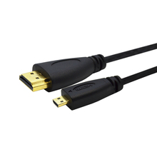 1m 1.5m 2m Super Slim Micro HDMI to HDMI Cable Male for Cellphone Digital Camera