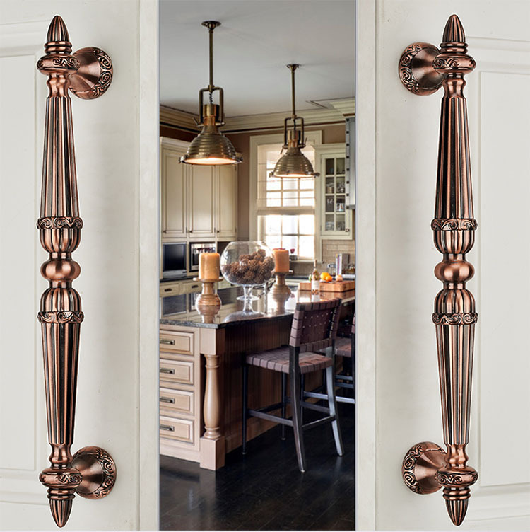 18" Pull Push Handles copper or brass color for Entrance Entry Front Door Antiquein Handles