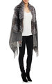 Hot Sale Cheap Pashmina Poncho Oversize Warm Grey Wool Wraps Women Knit Wrap Scarves Ladies Faux