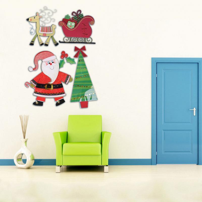 Hoge kwaliteit rendier muurstickers koop goedkope rendier ... Woonkamer kerst decoratie