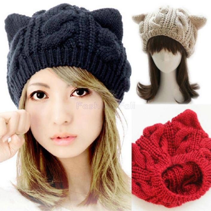 2015 warm winter hats for horns cat ear crochet 2015 warm winter hats for horns cat ear crochet