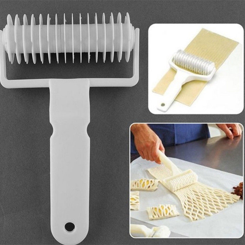 Image of Large Size Pizza Cookie Cutter Pastry Tools Bakeware Roller Lattice Craft Cooking Tools