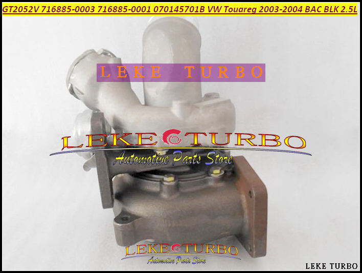 Turbo GT2052V 716885 716885-5004S 716885-0001 070145701J Turbocharger For  VW Touareg 2003-04 BAC BLK 2.5L TDI (3)