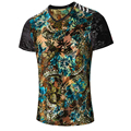 2016 Men Slim Fit T Shirts Men s Casual Fashion Slim Fit Large Size Short Sleeved