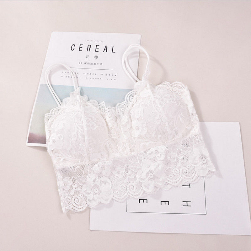 Description Picture 4 of itemFashion Casual Women Lady Lace Strap Bras Tops Tube Chest Wrap Bandeau Underwear Black White