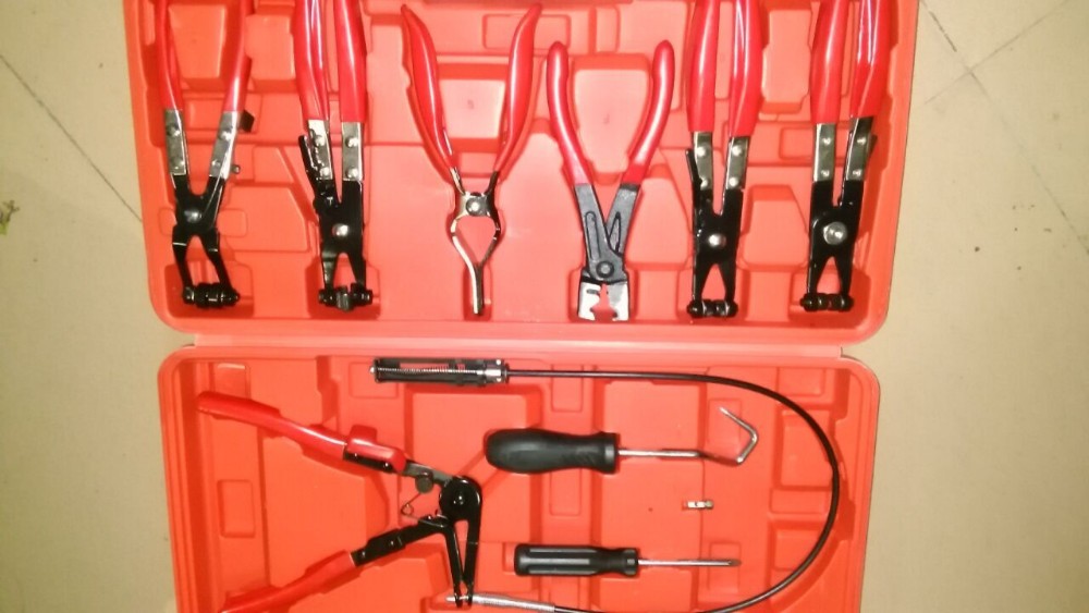 9 pcs Flexible Hose Clamp Pliers Kit Car Repair Tool Universal Set (2)