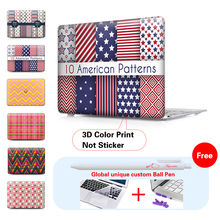 Fashion Plaid Retro Pattern Matte Hard Crystal Laptop Case For Apple Macbook Air 11 13 For Mac book Pro 13 15 New 12 inch Shell