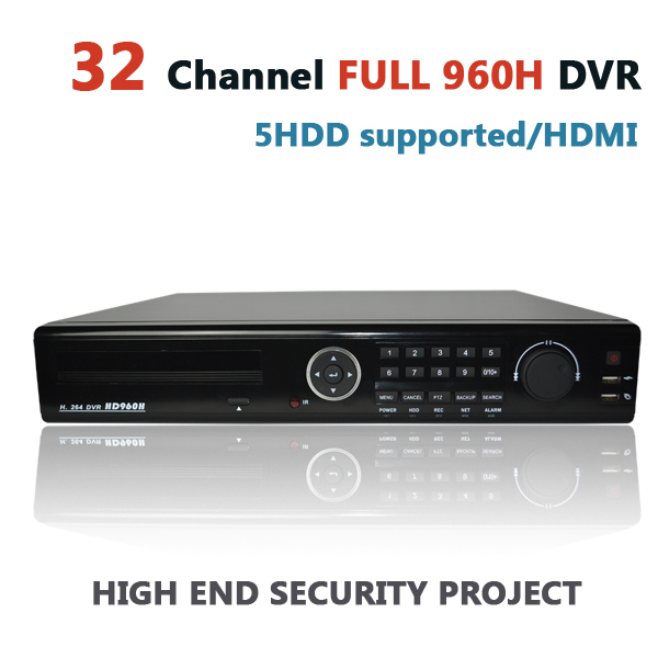 DVR 32 Channel Full 32ch 960H & D1 H.264 digital cctv network stand alone recorder with 4 HDD