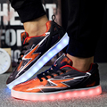 2016 New Luminous Shoes Unisex LED Glow Shoe Men Fashion USB Rechargeable Light Led Shoes For