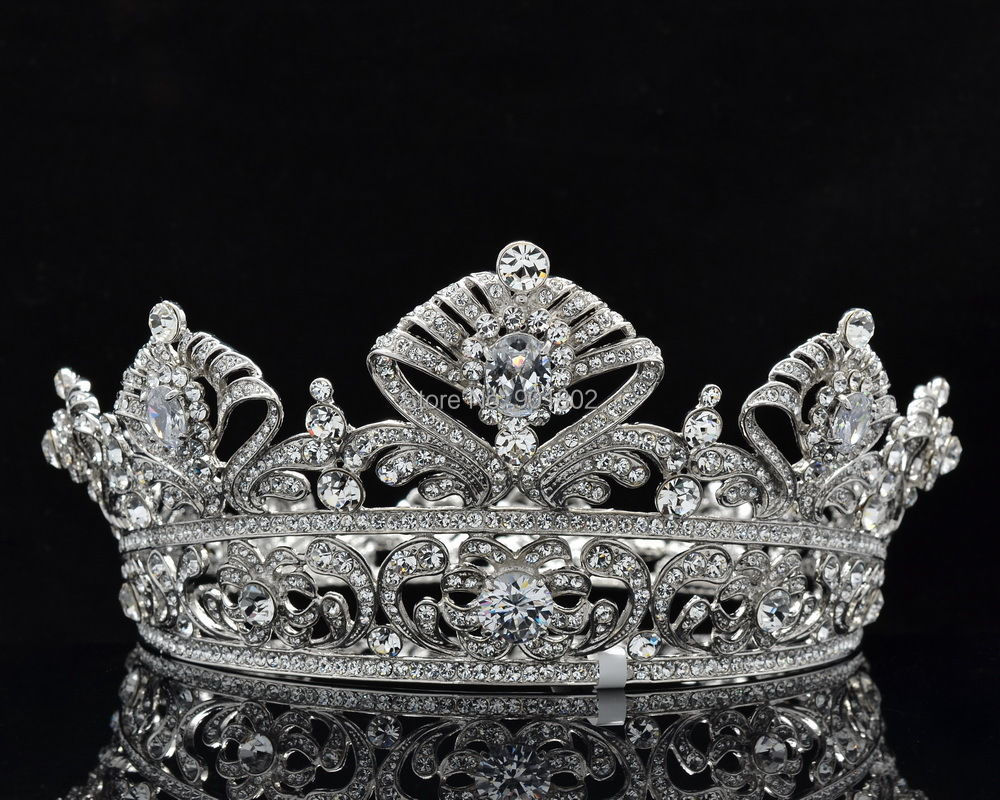 Fashion Flower queen New flower   Queen Luxury Crystal Crown Bride Austrian  crown 2014