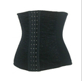 Free pp 2015 hot sale waist train corsets shaper black underbust corset steel waist cincher shaper
