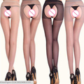 Sexy Women Lingerie Stocking Tights Sheer Open Crotch Thin Sheer Elastic Pantyhose Stockings Erotic Lady Lingerie