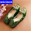2017 New Genuine leather Women Flats Moccasins Loafers Wild Driving women Casual Shoes Leisure Concise Flat
