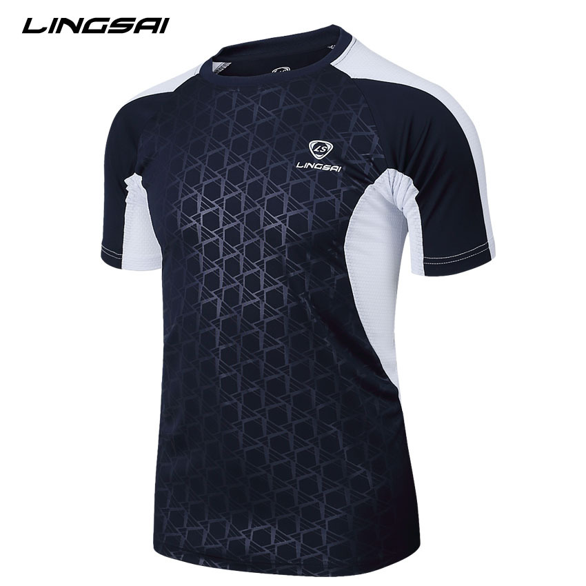 Image of Summer Style Sport T Shirt Men LINGSAI 2016 New Brand Sales Camisas Quick Dry Slim Fit Running T-shirt Men's Clothing Camisetas