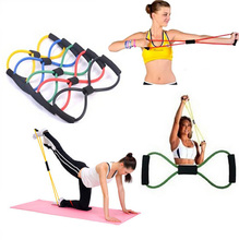 Resistance Training Bands Tube Workout Elastic Band Tube Weight Control Exercise for Yoga Body Building Fitness