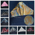 Men Fashion Paisley Floral Handkerchief Pocket Square Wedding Hanky BWTYX0001