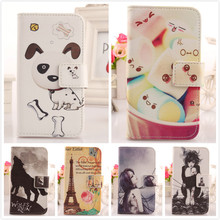 1X Cute Cartoon Pattern Accessory Wallet  Design Flip Leather Protection Mobile Phone Cover Case For Sony Xperia ZR M36h BOWEIKE