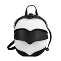 Personality Beatles School Backpacks for Girls European Style Designer Black White Shoulder Bags College Backpack