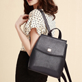 Simple Fashion Backpack Women 2016 Trendy New Small Bag Preppy Style Designer Flpa Bag Ladies Solid