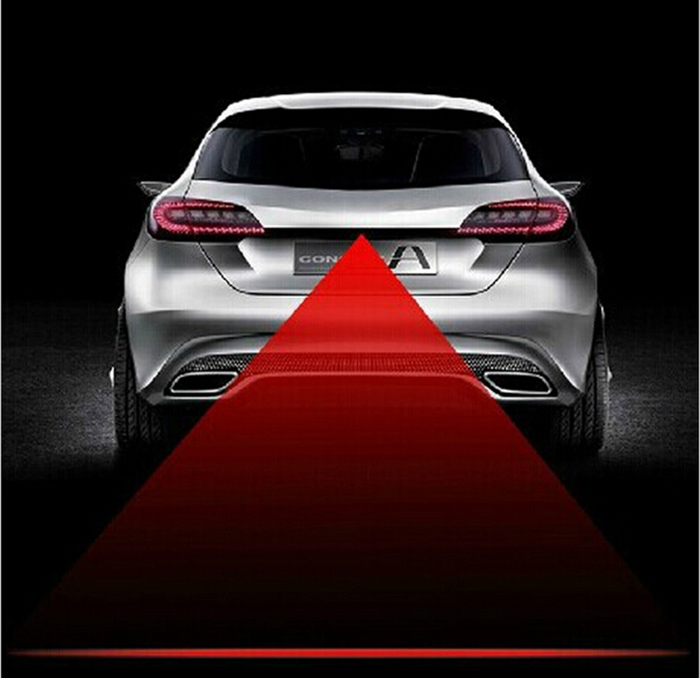 Image of 2016 Newest Anti Collision Rear-end Car Laser Tail Fog Light Auto Brake Parking Lamp Rearing Warning Light Car Styling