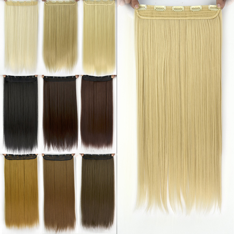 Image of 120g 60cm New hair extension purchasing false hair high quality matte outlet temperature of 20 colors 5 clips braiding dievery