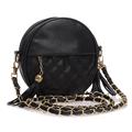 6 Candy Colors small women bags round plaid girls messenger bag brand leather crossbody bags tassel
