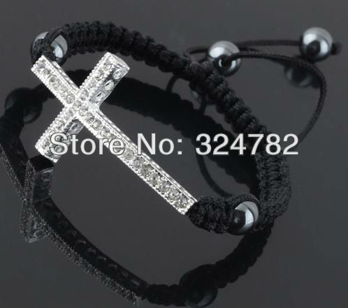 cross SideWays curved bracelet Bracelet Handmade Charm Cross charm  Curved Beads.jpg Connector