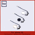 10pcs lot NEW For iPhone 5S Home Button Flex Ribbon Cable Assembly black white gold Repair