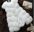Europe 2016 Winter High end Fashion Women s Coat Elegant Temperament Pure Color Sleeveless Copy fox