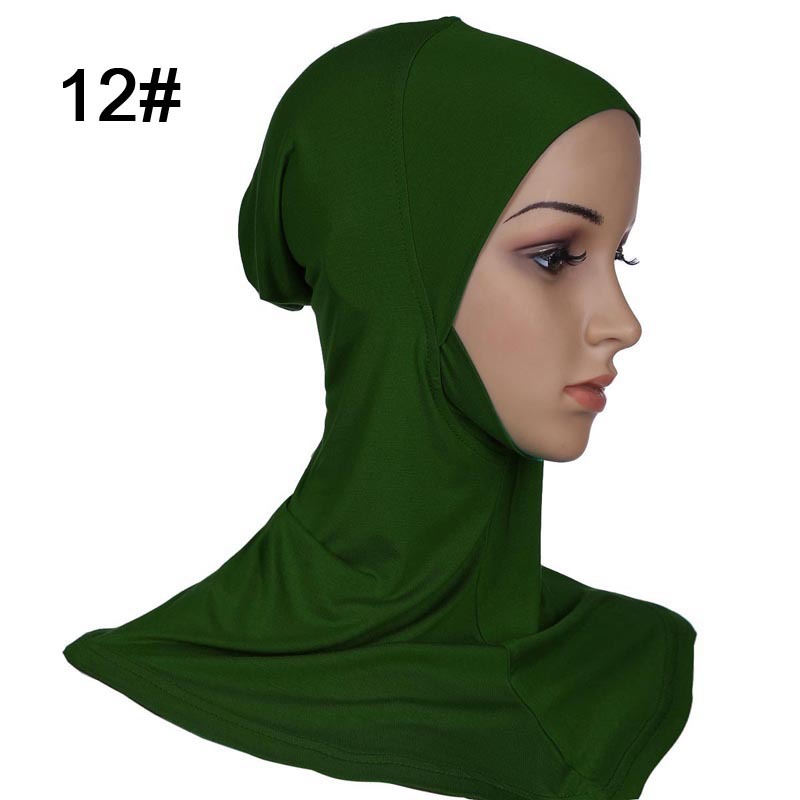 Muslim Islamic long hijab 12 army green 
