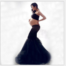 New Maternity Photography Props clothing for pregnant women Mermaid Dress Pregnancy black Romantic set Princess Free shipping