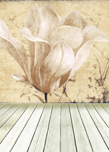 retro flower background baby studio photo props photography backdrops children vinyl 5x7ft or 3x5ft wooden floor