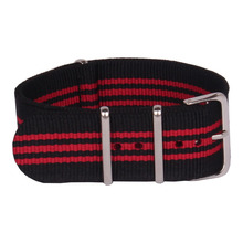 Wholesale 24 mm Multi Color Black Red Army Sports nato fabric Nylon watchbands Watch Strap accessories