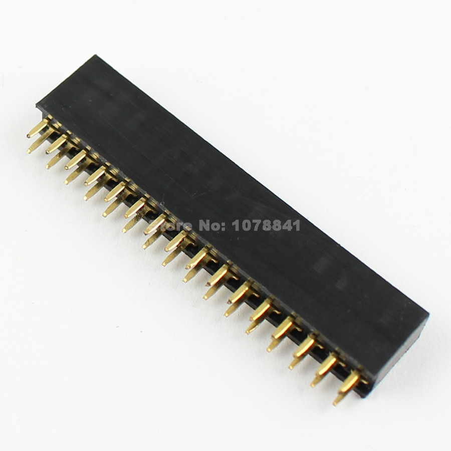 50Pcs Pitch 2.54mm 2x16 Pin 32 Pin Female Double Row Straight Pin Header Strip 