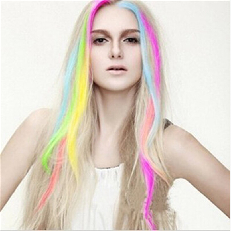 Image of Fashion beautiful clips/new clip In Hair Extension/Straight Long Women Hair Extension/Color Women Synthetic Hair
