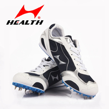 HEALTH 2015 Men Women Running Spikes for Track Racing Training Breathable Durable EUR Size 36-44 Athletics Running Shoes N815