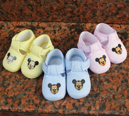 cute printing mouse newborn baby loverly pair Baby first walkers kids Shoes boys girls Soft Soles