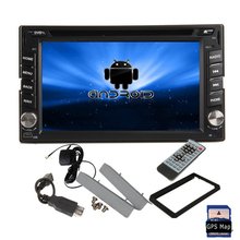 Pure Android 4.2 GPS Navi 2 Din Car DVD CD MP3 Player 2GHZ 2-Core 6.2” Capacitive Touch Screen Car Radio Stereo WiFi Bluetooth