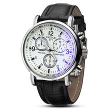 New Design Fashion Luxury Faux Leather business Affair Analog Watch Relogio Masculino Shock Relojes Business Watch