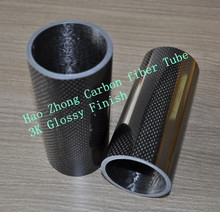 3K Roll Wrapped 100% Pure Carbon Fiber Tube 50mm*44mm*1000mm 3mm thickness 3K Matt Finish 50*44