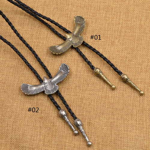 Fashion Indian Eagle Pendant Necklace Dance Rodeo Bola Bolo Tie Western Cowboy Leather Belt Necktie