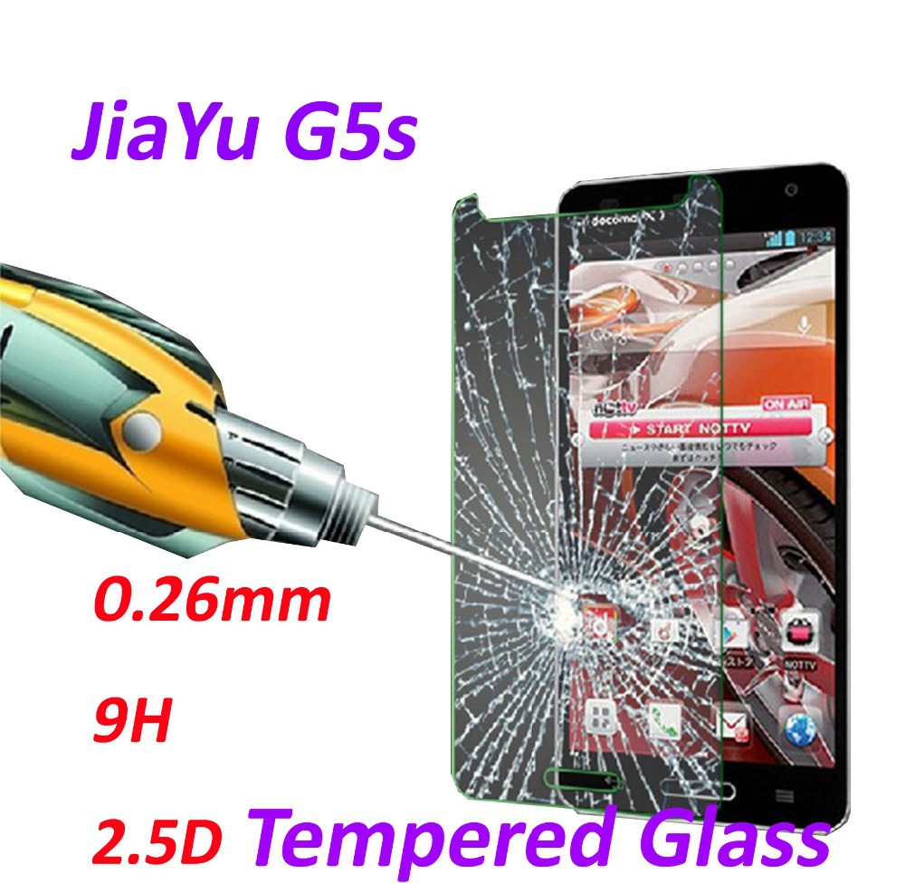 0 26mm 9H Tempered Glass screen protector phone cases 2 5D protective film For JIAYU G5S