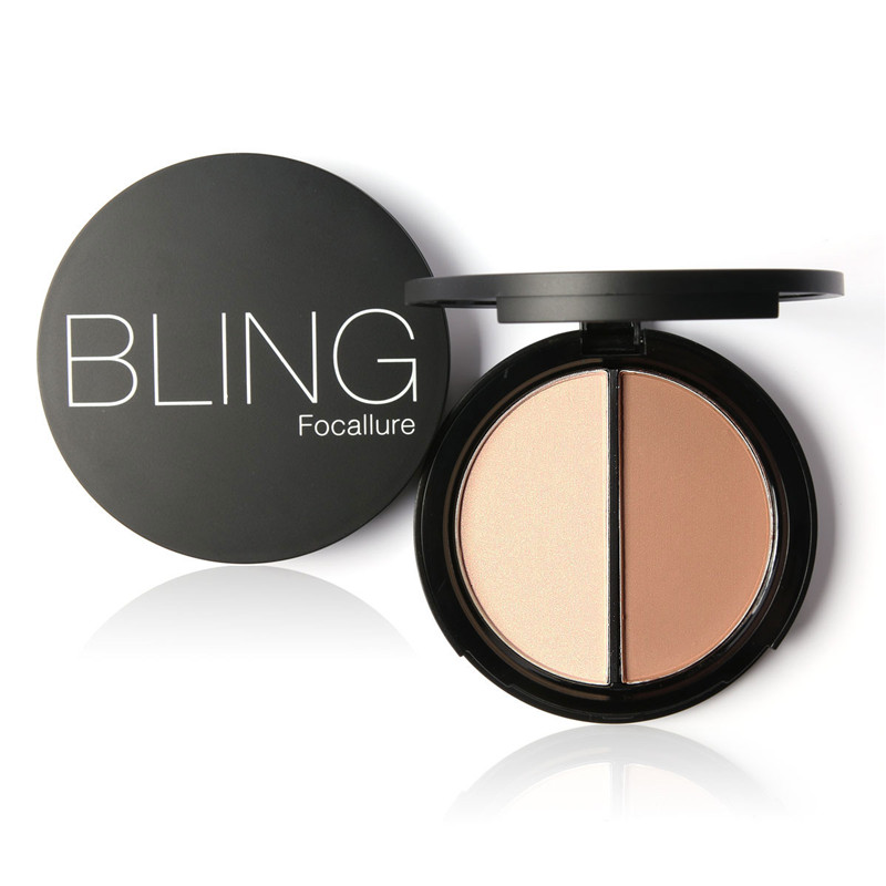 Image of New Makeup Blush Bronzer &Highlighter 2 Diff Color Concealer Bronzer Palette Comestic Make Up by Focallure
