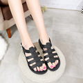 2016 new Europe and the United States women s jelly plastic flat sandals beach shoes