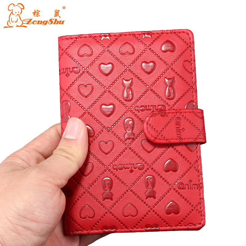 Image of ZS 4 Color Sweet Persian Buckles Passport ID Card Holder Protect Cover Case