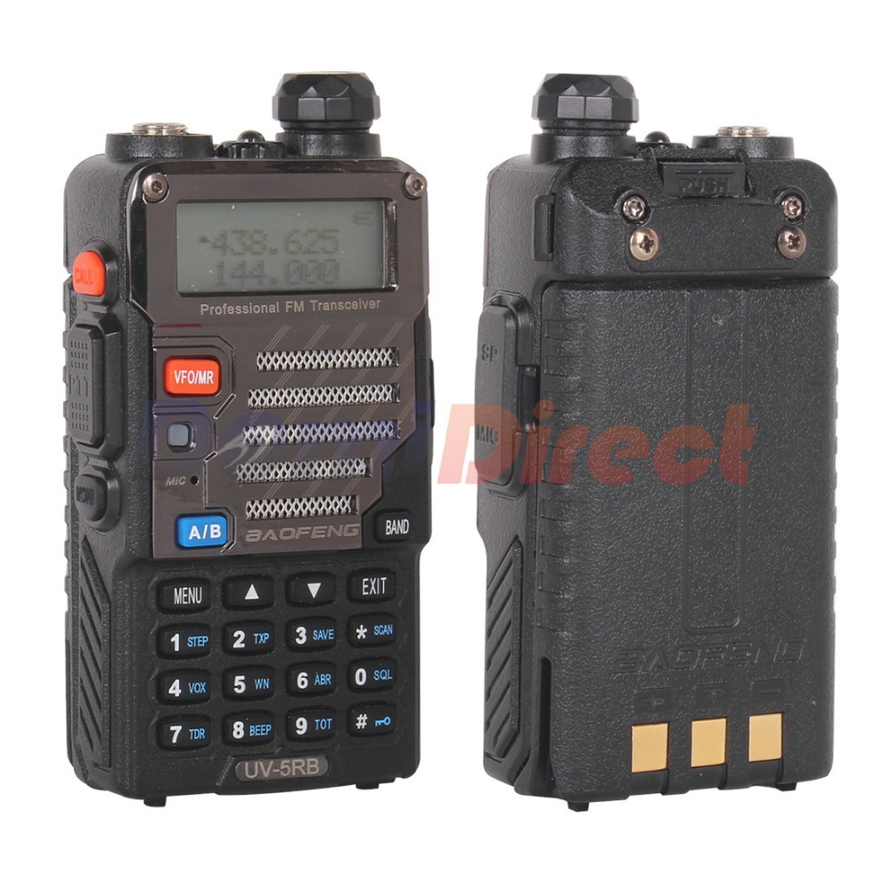  Baofeng -5rb   VHF / UHF136-174 / 400 - 480      Tranceiver   PPT 