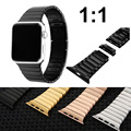 For Apple Watch Premium 316L Stainless Steel iWatch Detachable Band Strap invisible Clasp With Adapter Connector