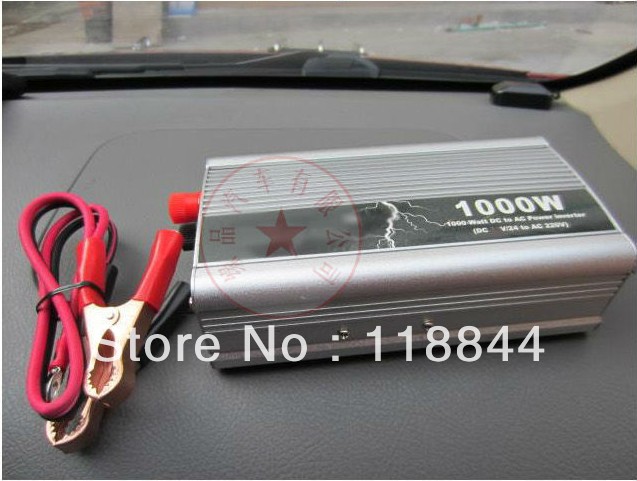 Car inverter 1000W DC 12 v to AC 220 v vehicle power supply switch on-board charger car inverter Fre