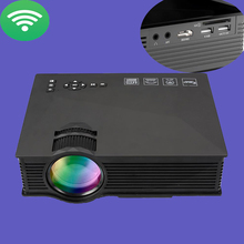 UC46 1200 Lumens WiFi LED Projector Multimedia Home Theater Full HD 1080P 3D Mini Beamer With IR/USB/SD/HDMI/VGA TV Video Player